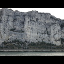 Das Steilufer der Rhône